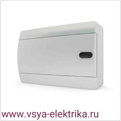 ЩИТ РАСПРЕДЕЛИТЕЛЬНЫЙ НАВЕСНОЙ TEKFOR C IP41 НА 6 МОДУЛЕЙ С НЕПРОЗРАЧНОЙ БЕЛОЙ ДВЕРЦЕЙ