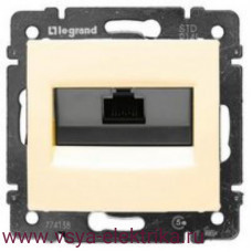 Компьютерная розетка Legrand Valena слоновая кость RJ45, 774138